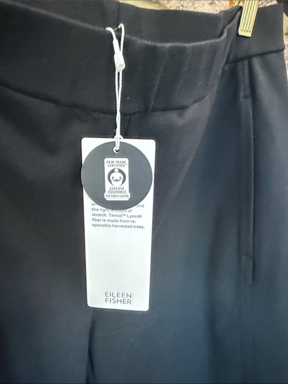 Eileen Fisher Black Women’s Lantern Pants with Signature Tag, Size M
